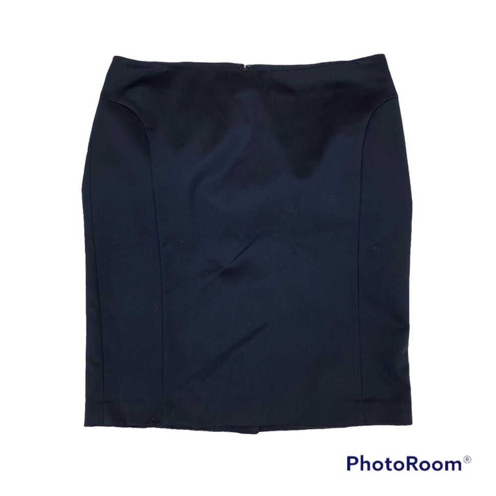 Express Design Studio Women's Above Knee Pencil Skirt Size 8 Black Career Office